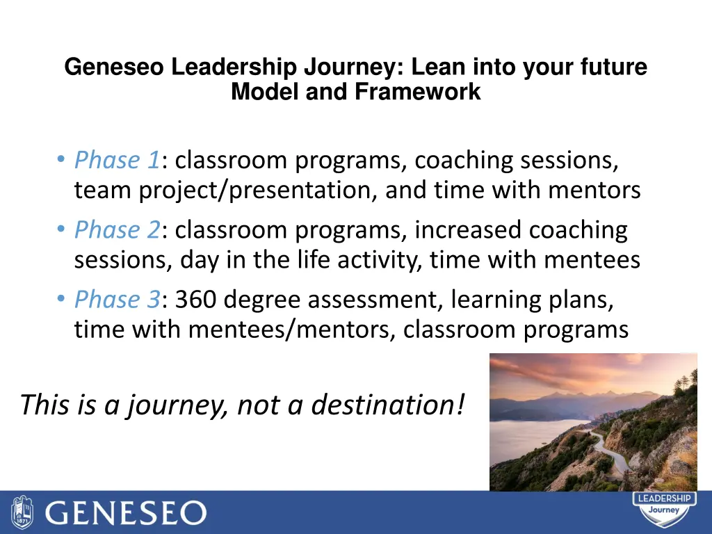 geneseo leadership journey lean into your future 1