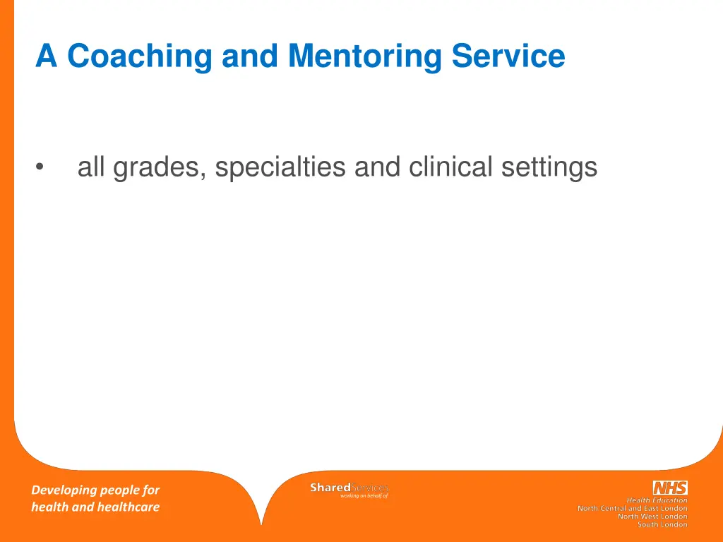 a coaching and mentoring service