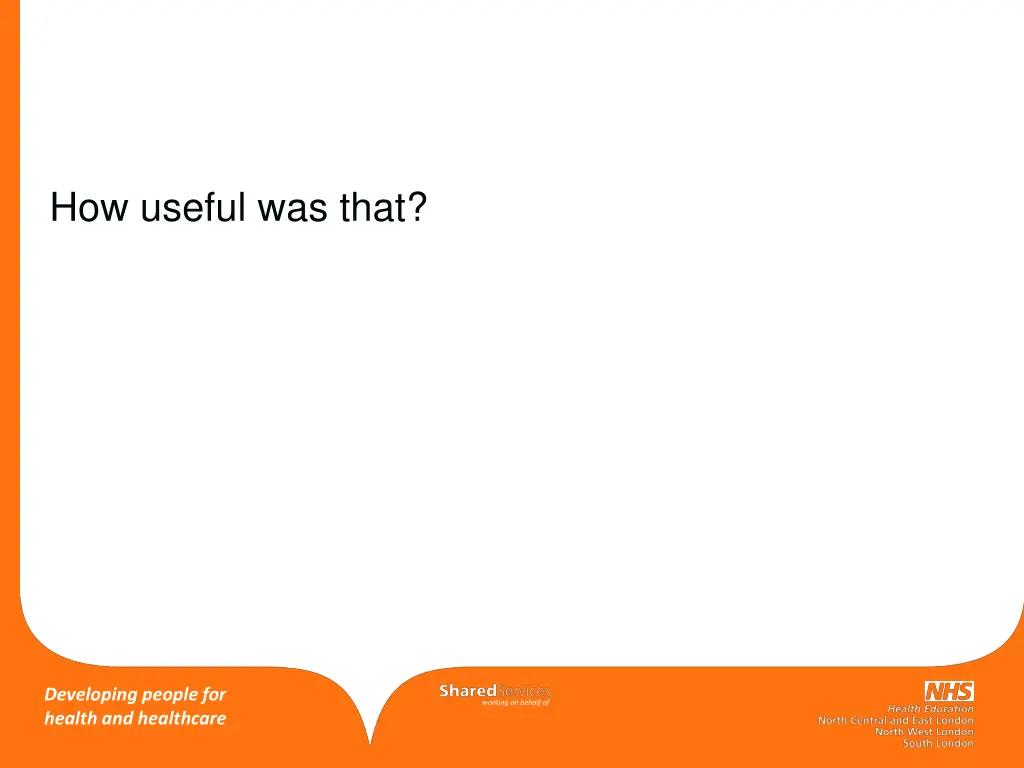 how useful was that