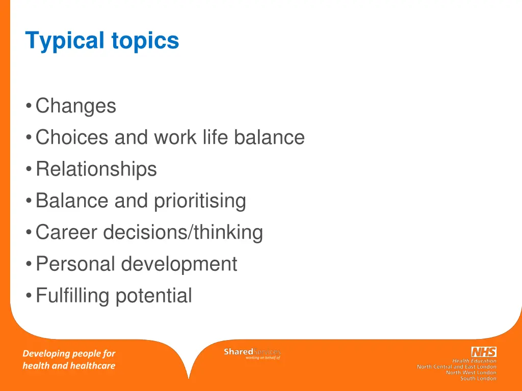 typical topics