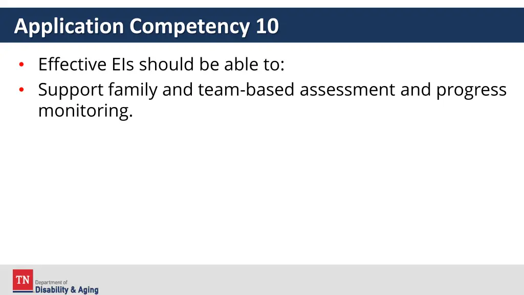 application competency 10