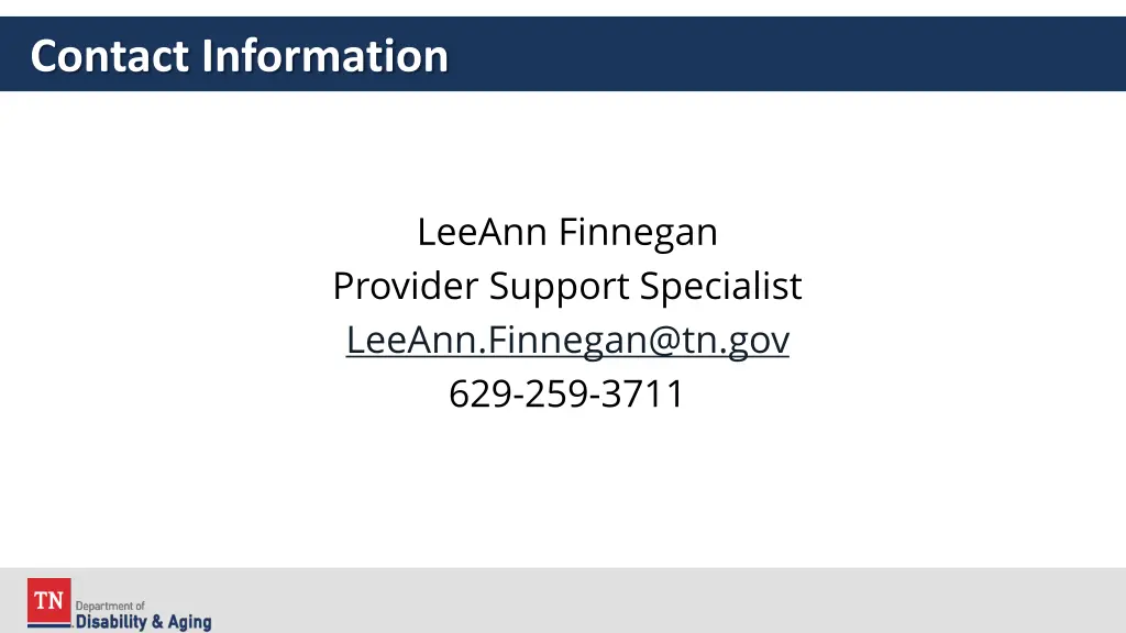 contact information