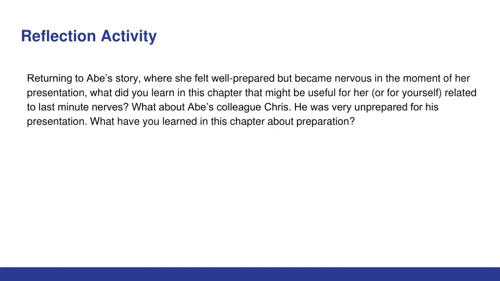 reflection activity