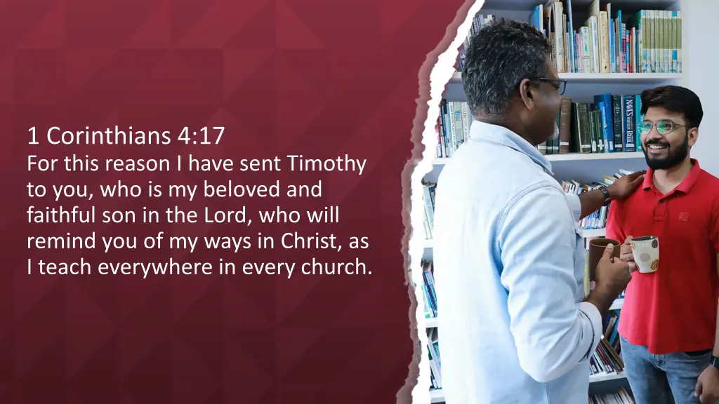 1 corinthians 4 17 for this reason i have sent