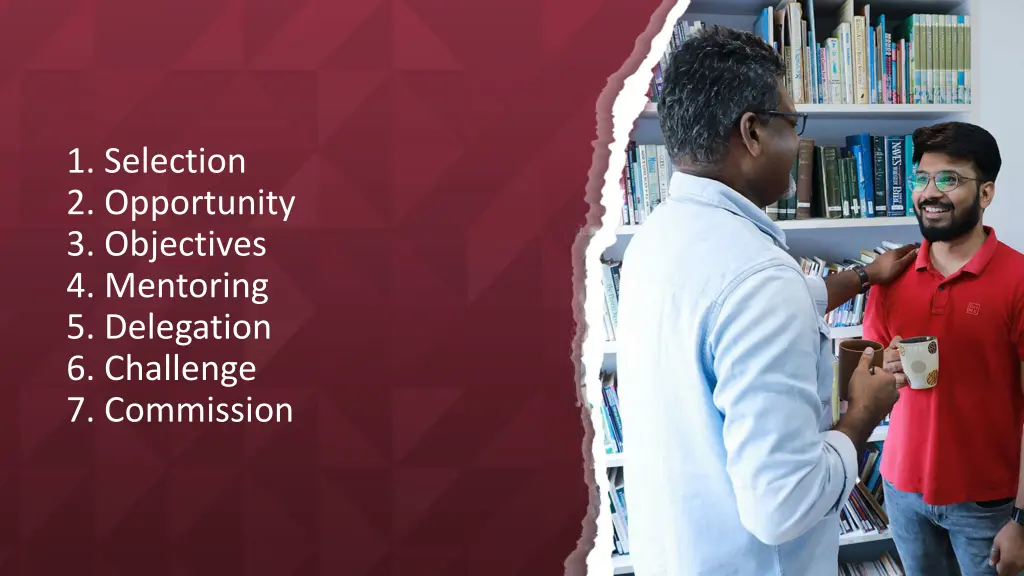 1 selection 2 opportunity 3 objectives
