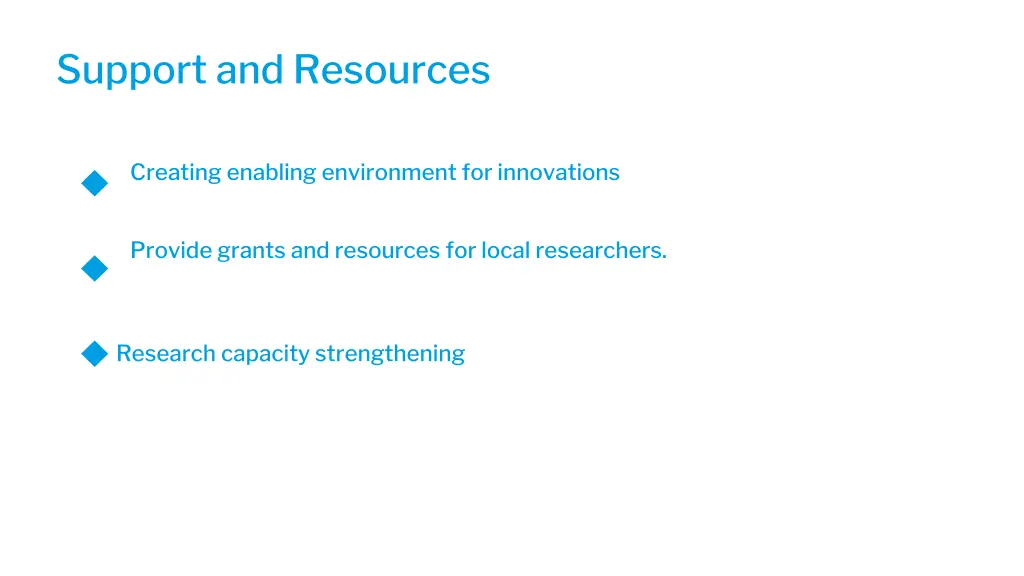 support and resources
