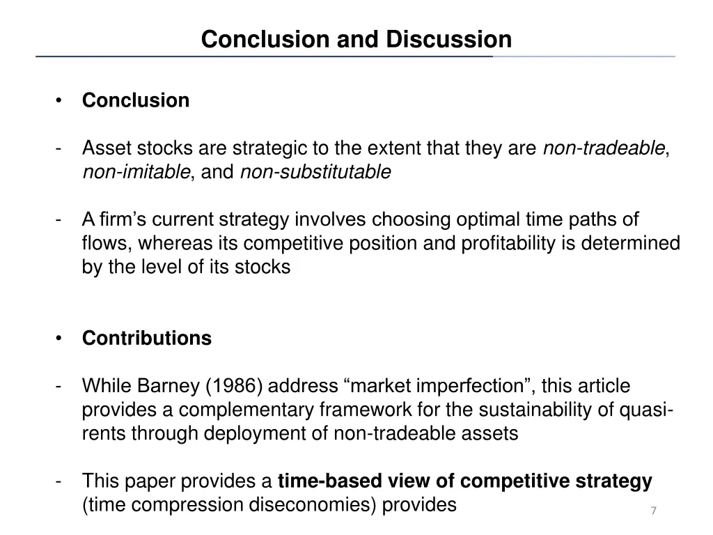 conclusion and discussion