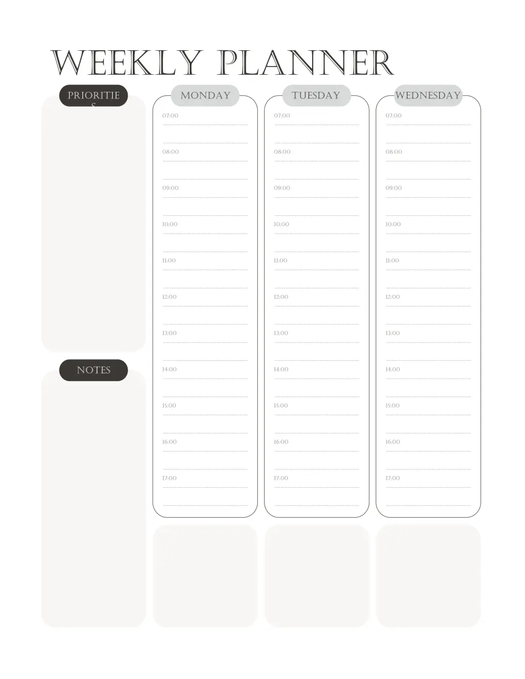 weekly planner 1