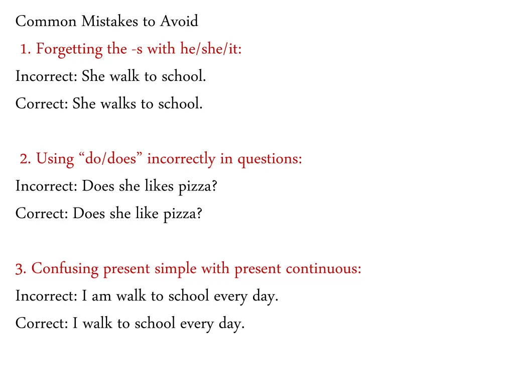 common mistakes to avoid 1 forgetting the s with