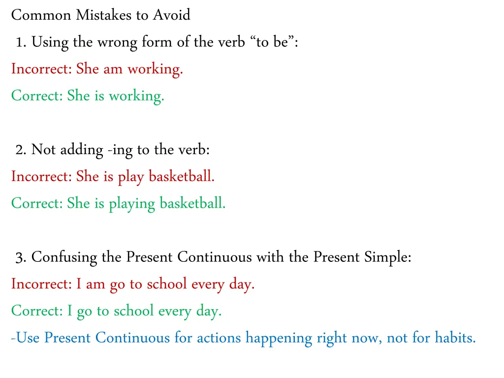 common mistakes to avoid 1 using the wrong form