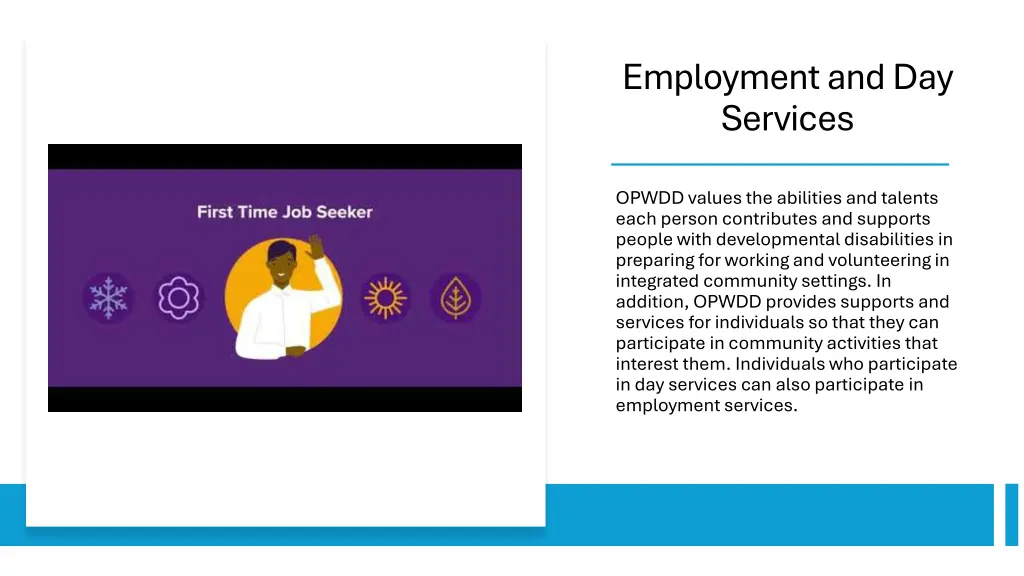 employment and day services