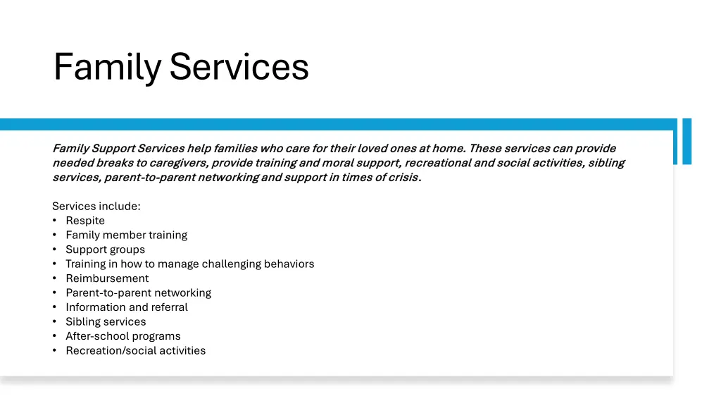 family services