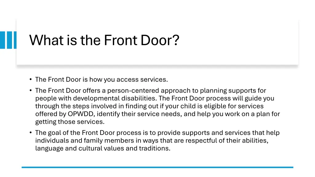 what is the front door