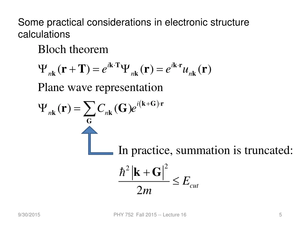 some practical considerations in electronic