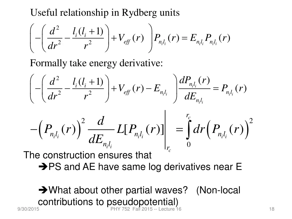 useful relationship in rydberg uni