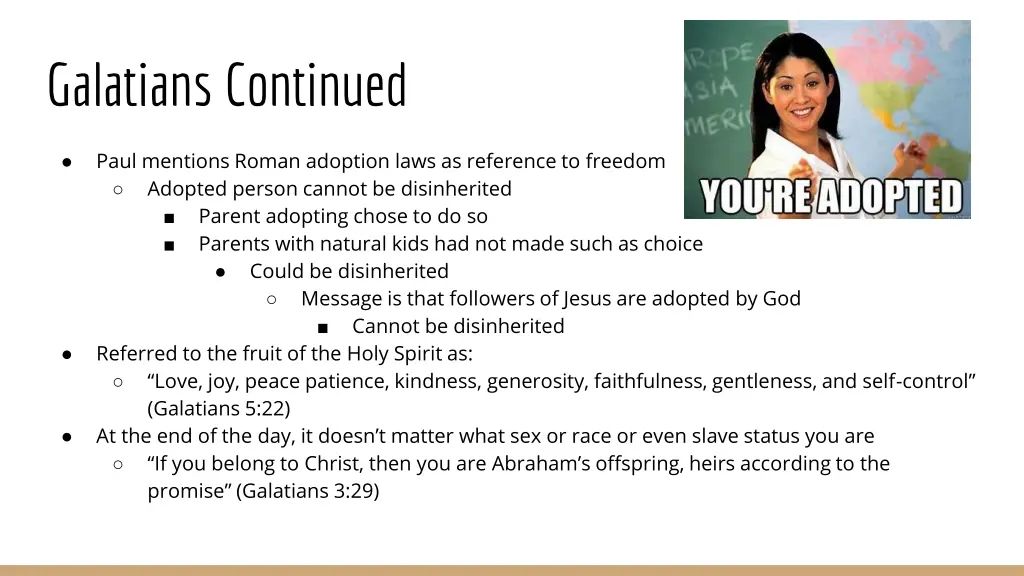 galatians continued