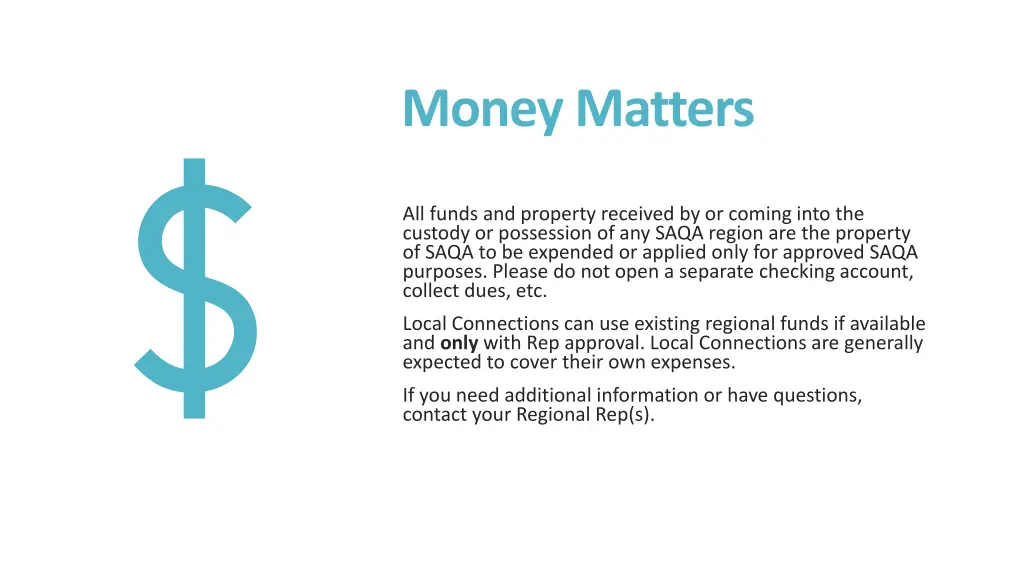 money matters