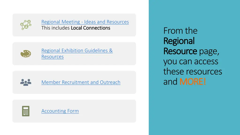 regional meeting ideas and resources regional