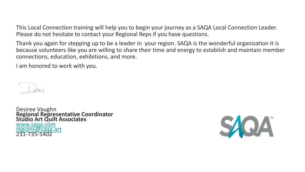 this local connection training will help