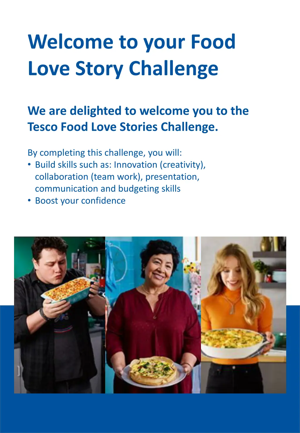 welcome to your food love story challenge