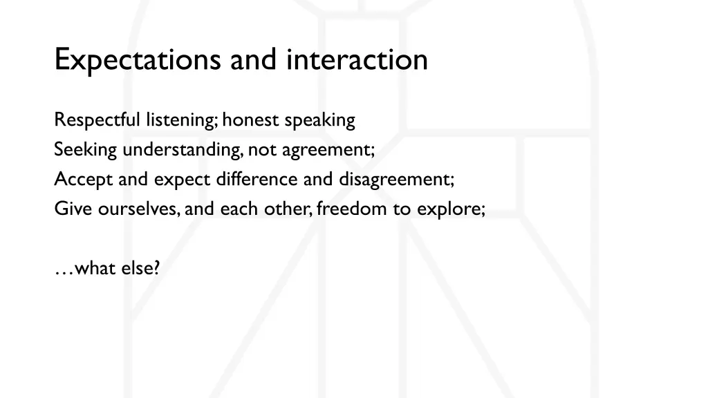 expectations and interaction