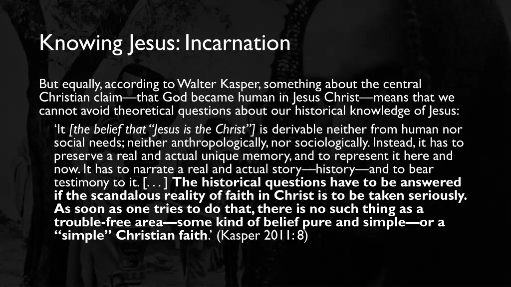 knowing jesus incarnation