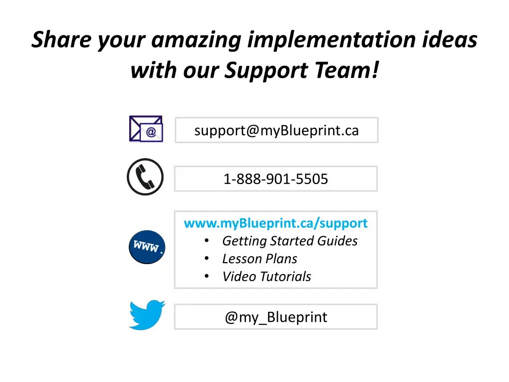share your amazing implementation ideas with