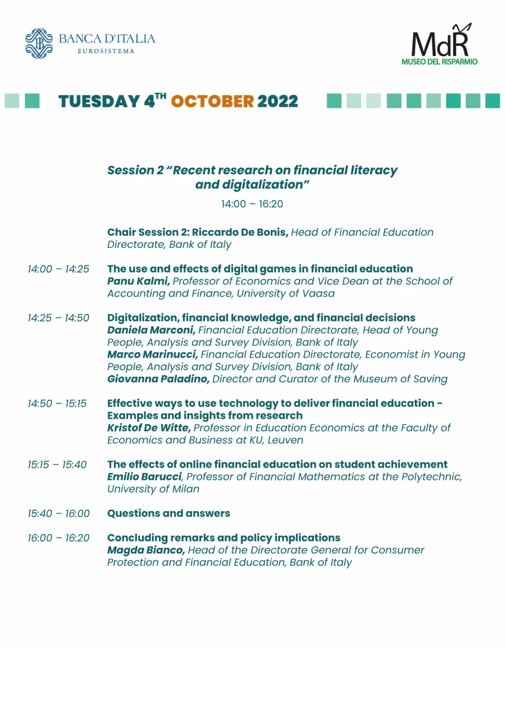 session 2 recent research on financial literacy