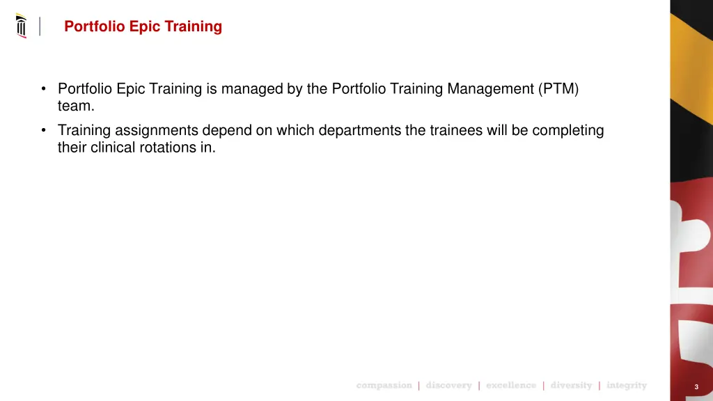 portfolio epic training