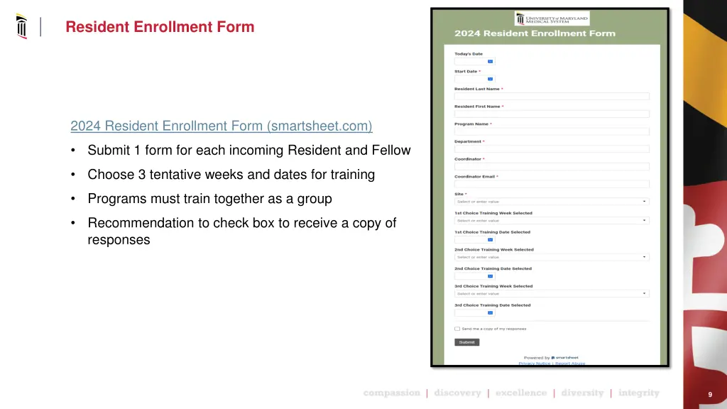 resident enrollment form