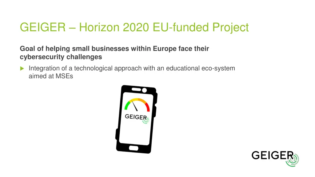 geiger horizon 2020 eu funded project