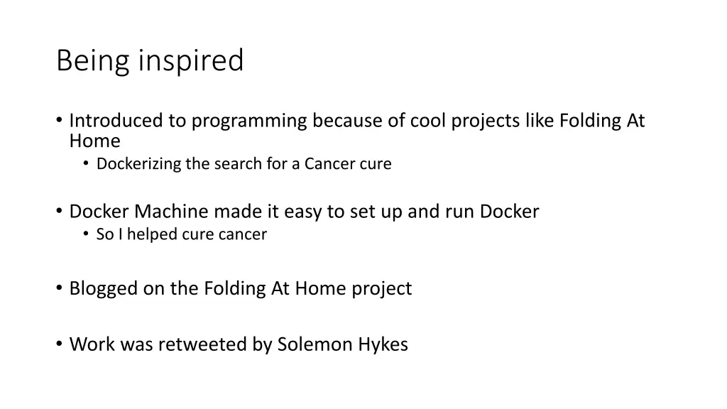 being inspired