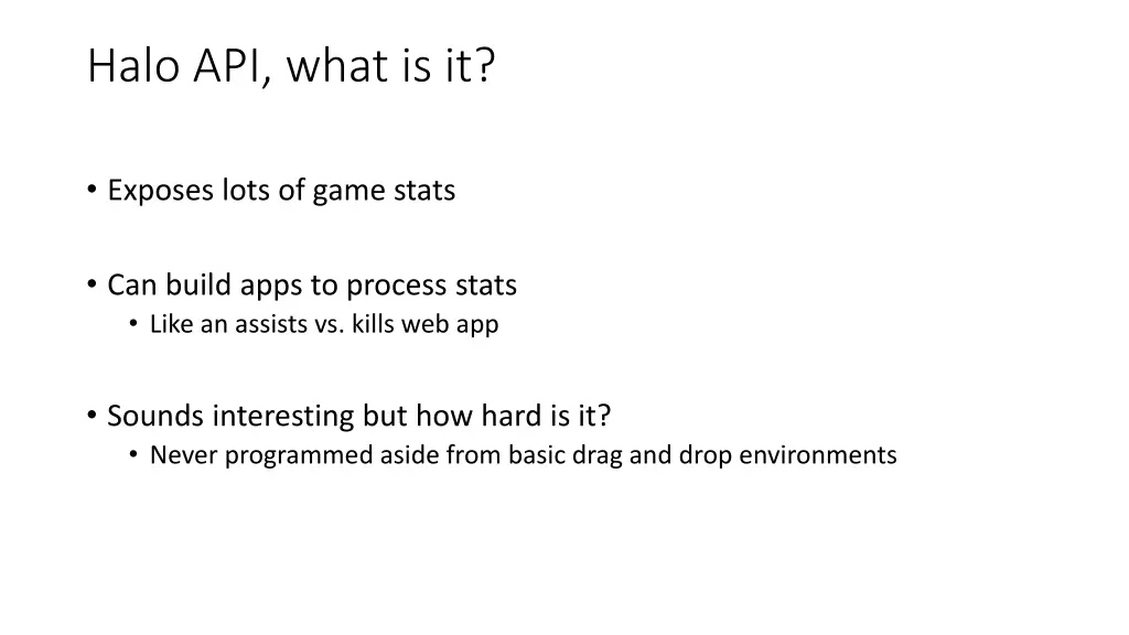 halo api what is it