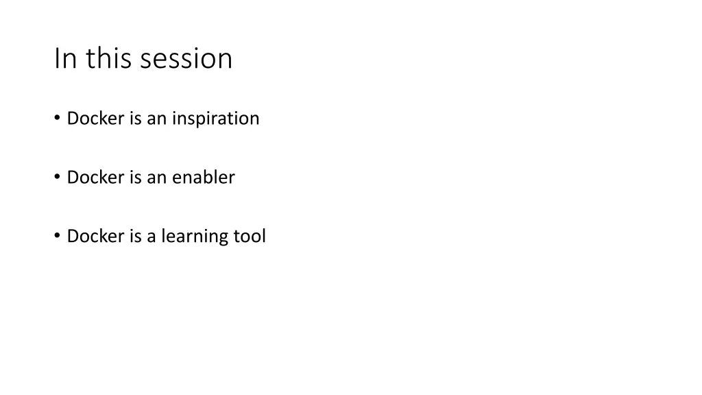 in this session