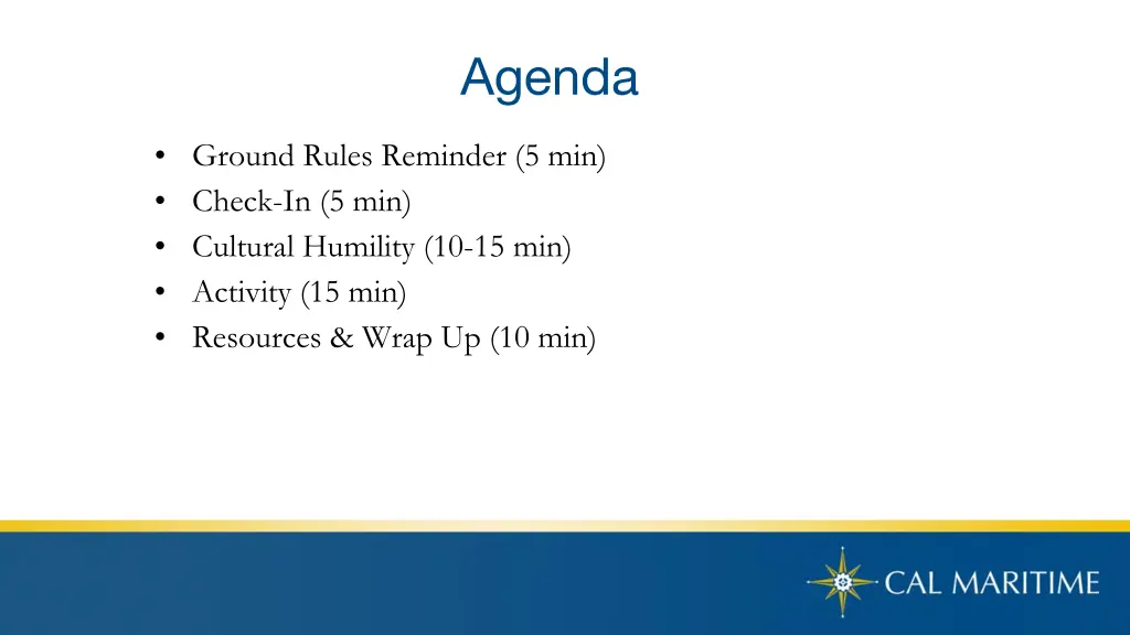 agenda