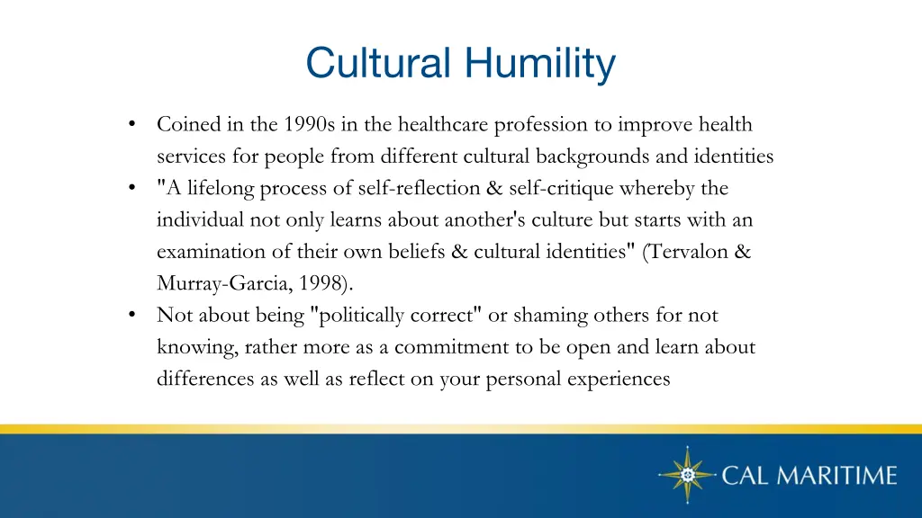 cultural humility
