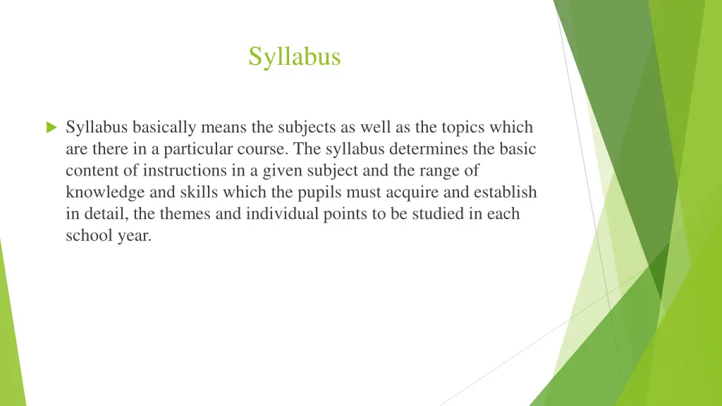 syllabus