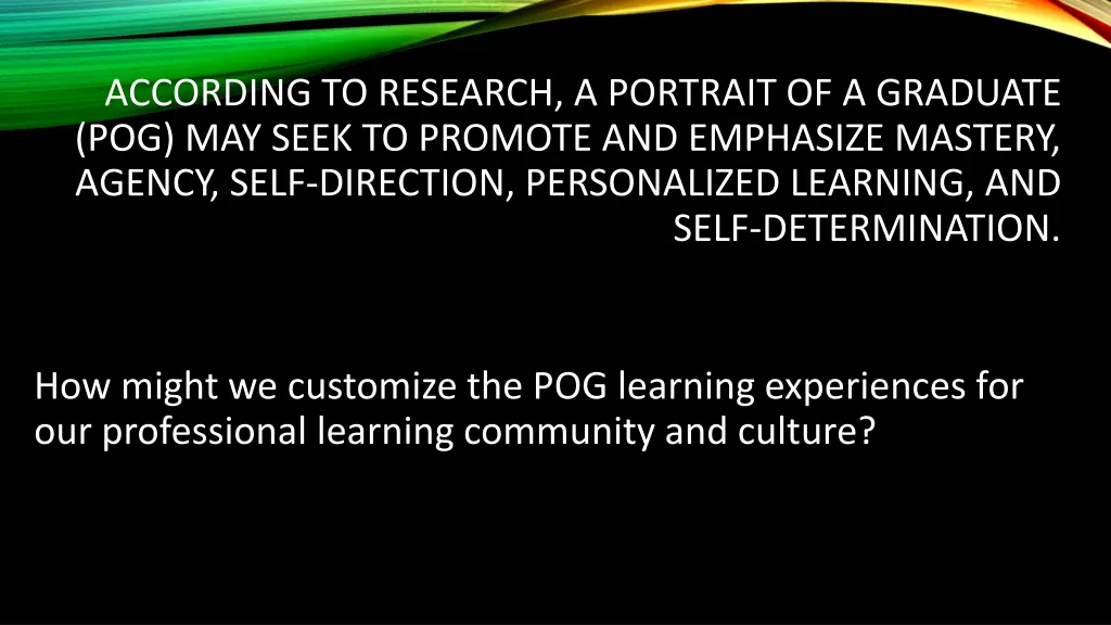 according to research a portrait of a graduate