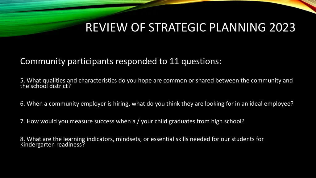 review of strategic planning 2023 1