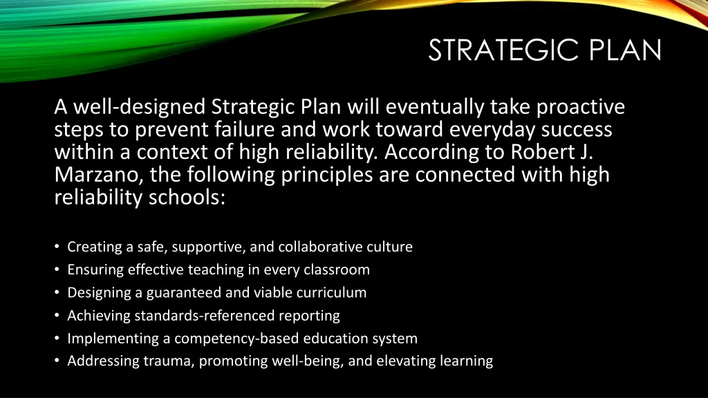 strategic plan