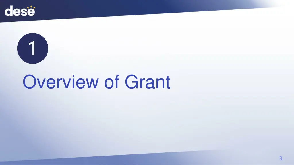 overview of grant