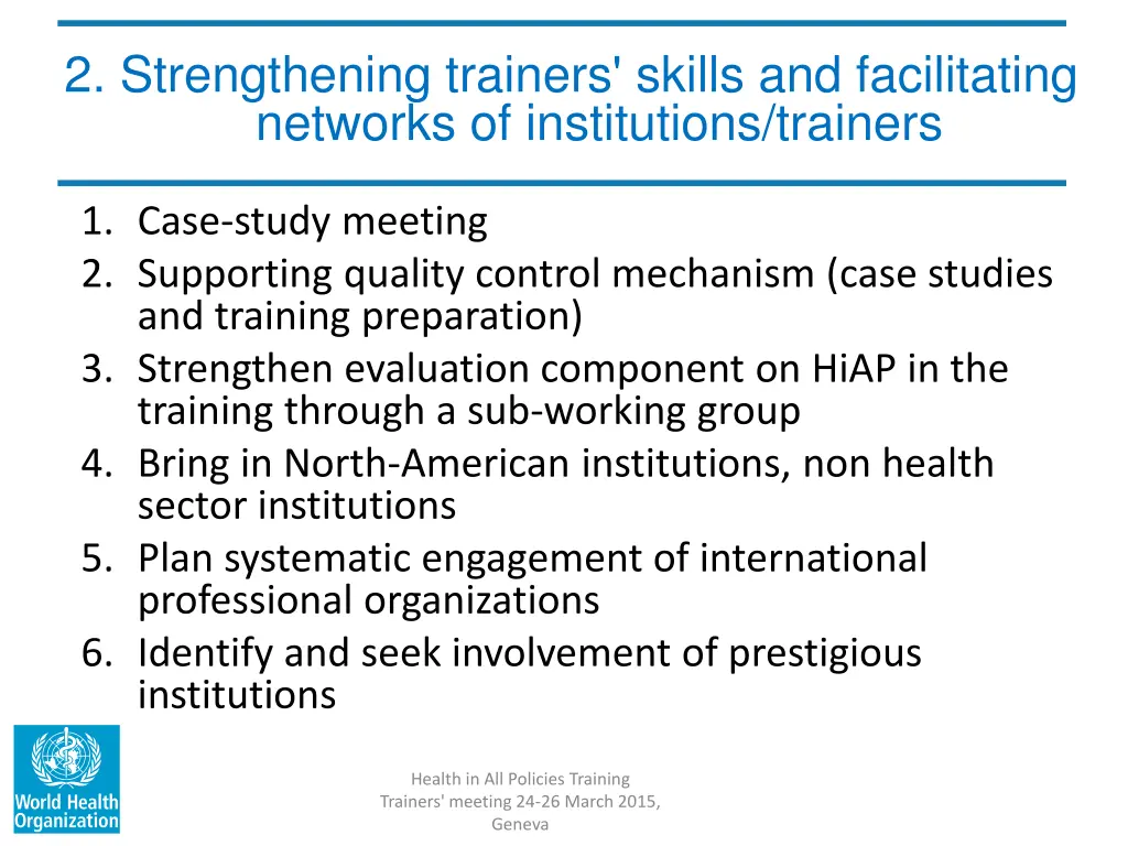 2 strengthening trainers skills and facilitating