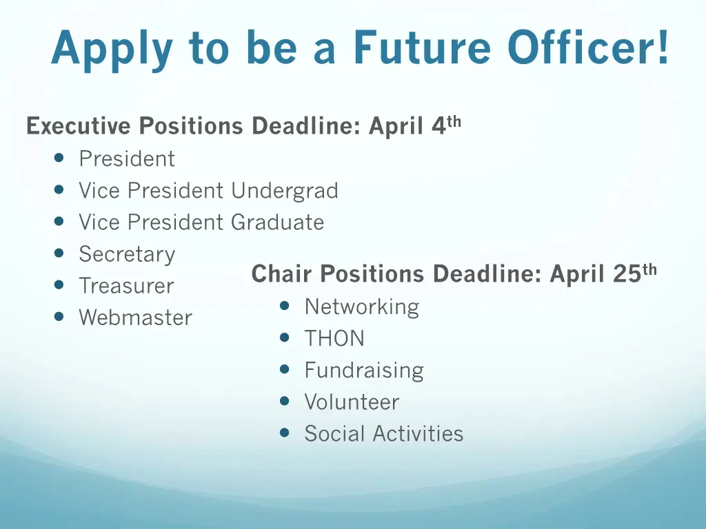apply to be a future officer
