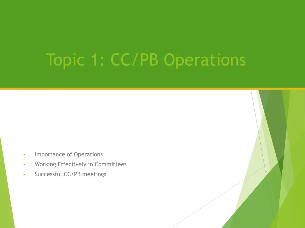 topic 1 cc pb operations