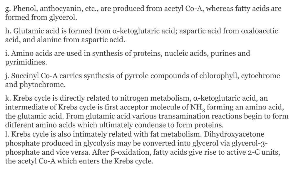 g phenol anthocyanin etc are produced from acetyl