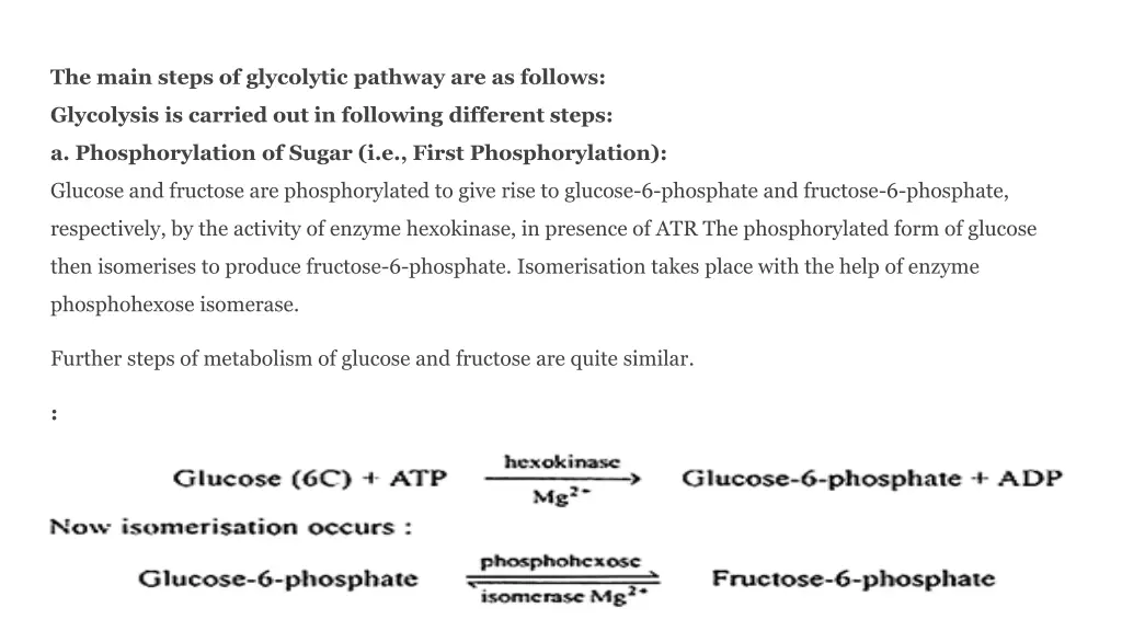 the main steps of glycolytic pathway