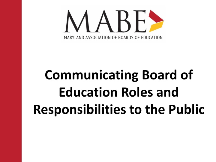communicating board of education roles
