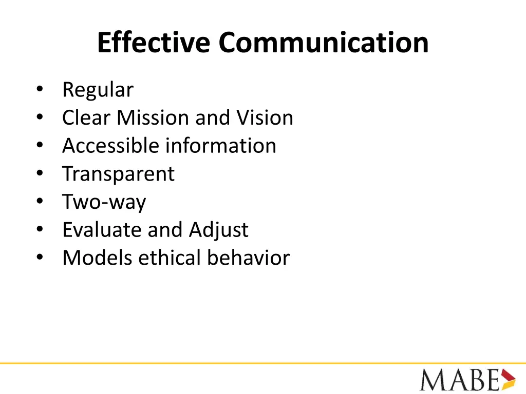effective communication