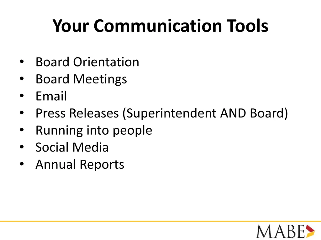 your communication tools