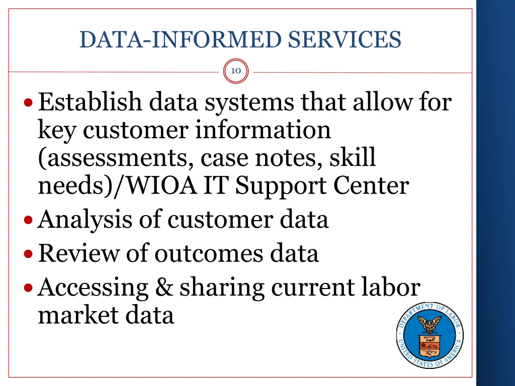 data informed services
